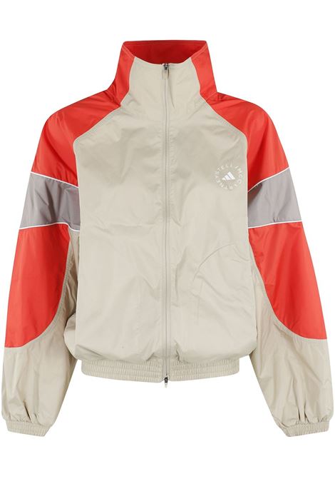 White and red logo-print jacket Adidas by stella mc cartney - women